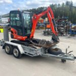 Kubota KX 019-4 + 3 Godets + Remorque – Mini-Pelle – 1,85T