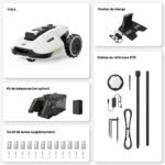 MAMMOTION YUKA 3000 + Balayeuse + 1 batterie supplémentaire de 4.5 Ah – Robot tondeuse intelligent – Image 4